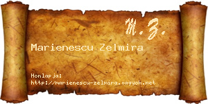 Marienescu Zelmira névjegykártya
